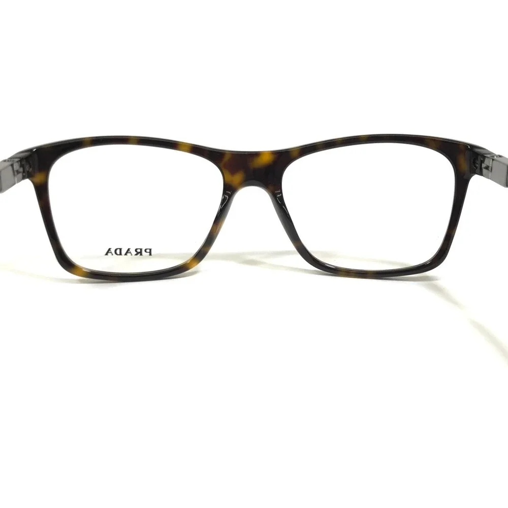 PRADA Eyeglasses Frames VPR 05S 2AU-1O1 Tortoise Square Full Rim 53-17-140